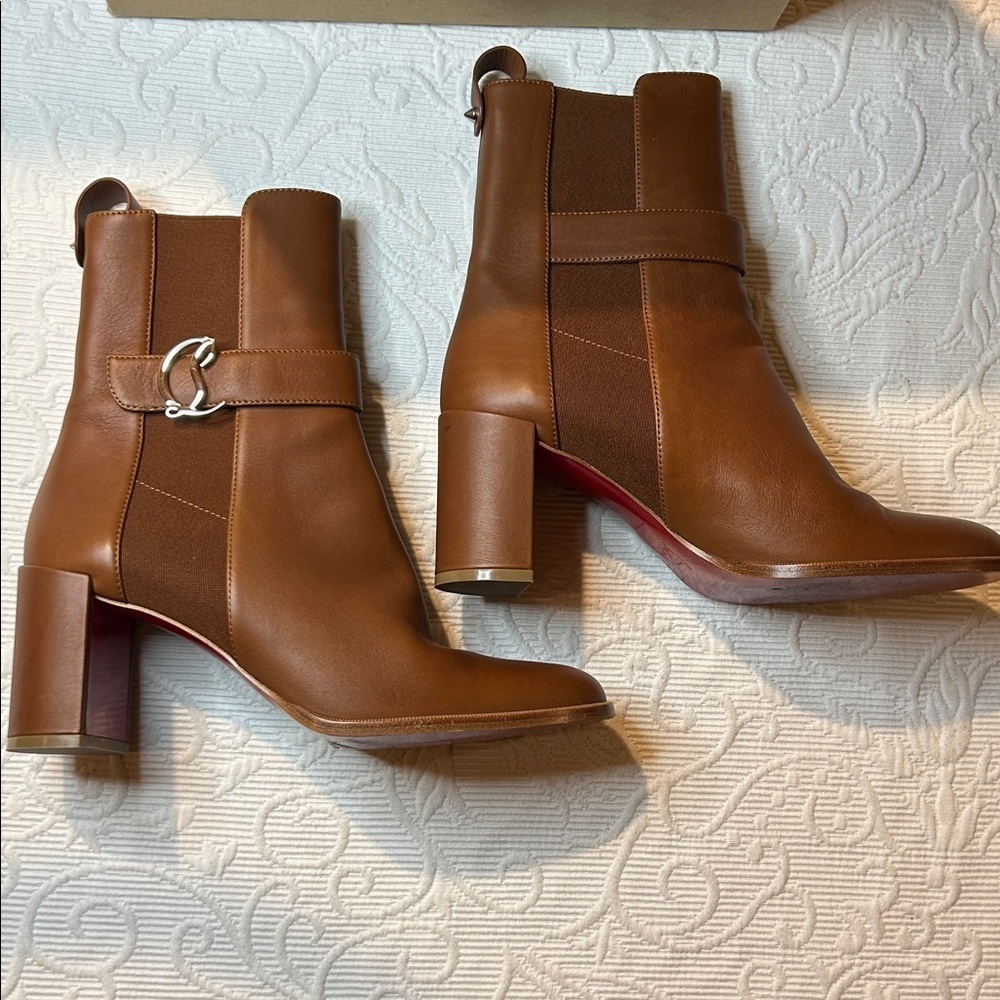 Christian Louboutin Chelsea Booty 70 Ankle Boots. Worn one time. Size 40/9.5